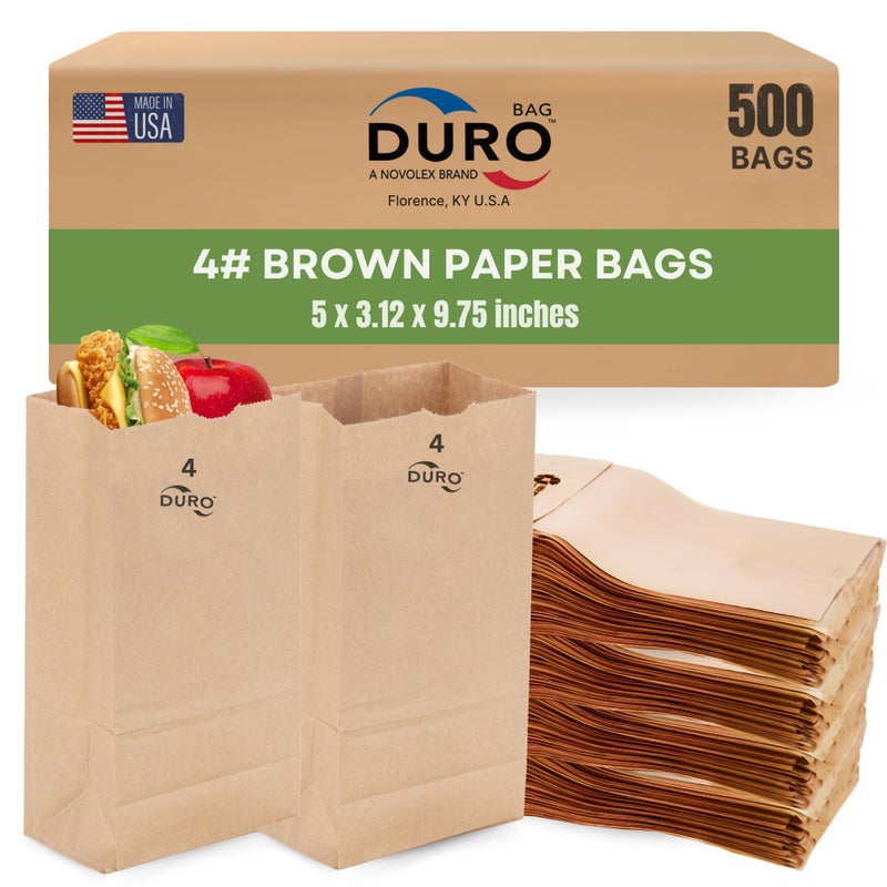Duro Bag 4# Dubl Life SOS Bag 30# Recycled Kraft FSC (500 Pack) - Image 1